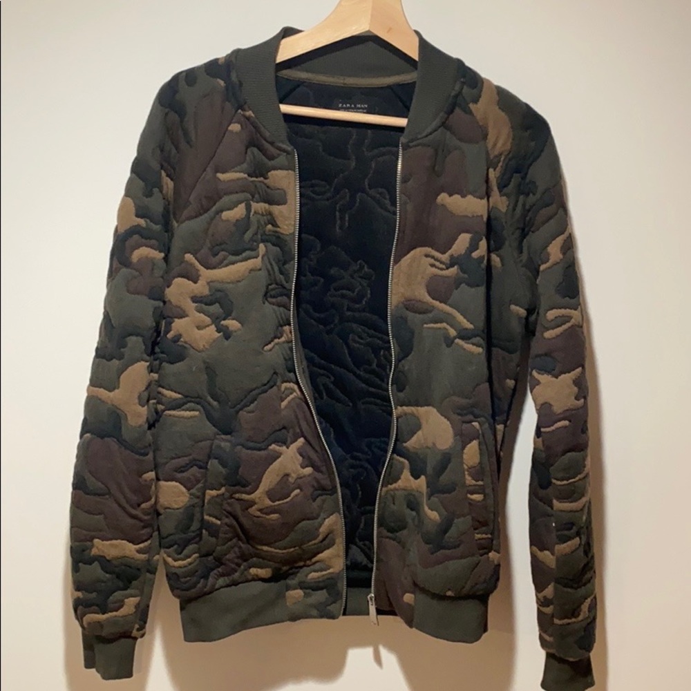 Zara Camo Bomber jacket